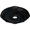 Ekena Millwork Heaton Ceiling Medallion (Fits Canopies up to 6 1/2"), 27 1/2"OD x 3 7/8"ID x 2 1/4"P, Jet Black CM27HEBLF - alternate 3